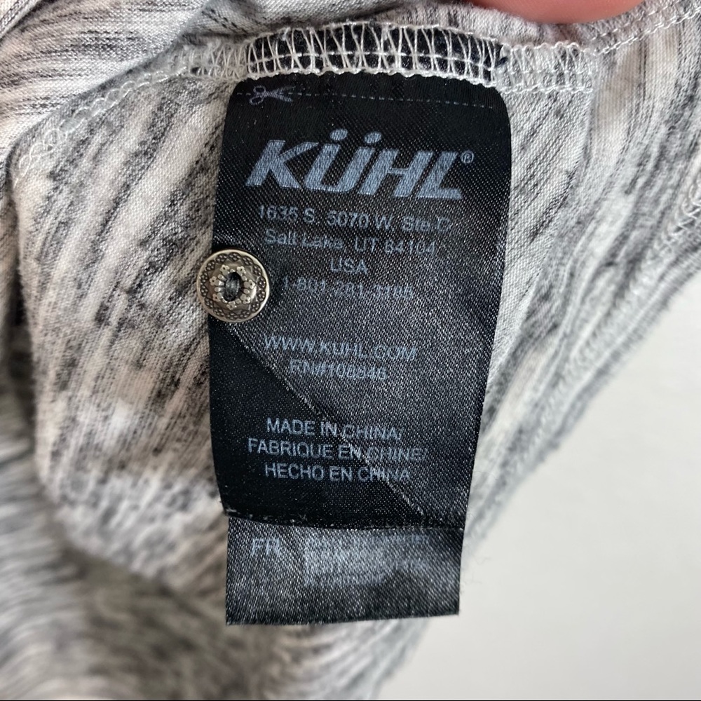 Kuhl Womens Svenna Grey Knit Henley Long Sleeve Top Size Large - Picture 8 of 13